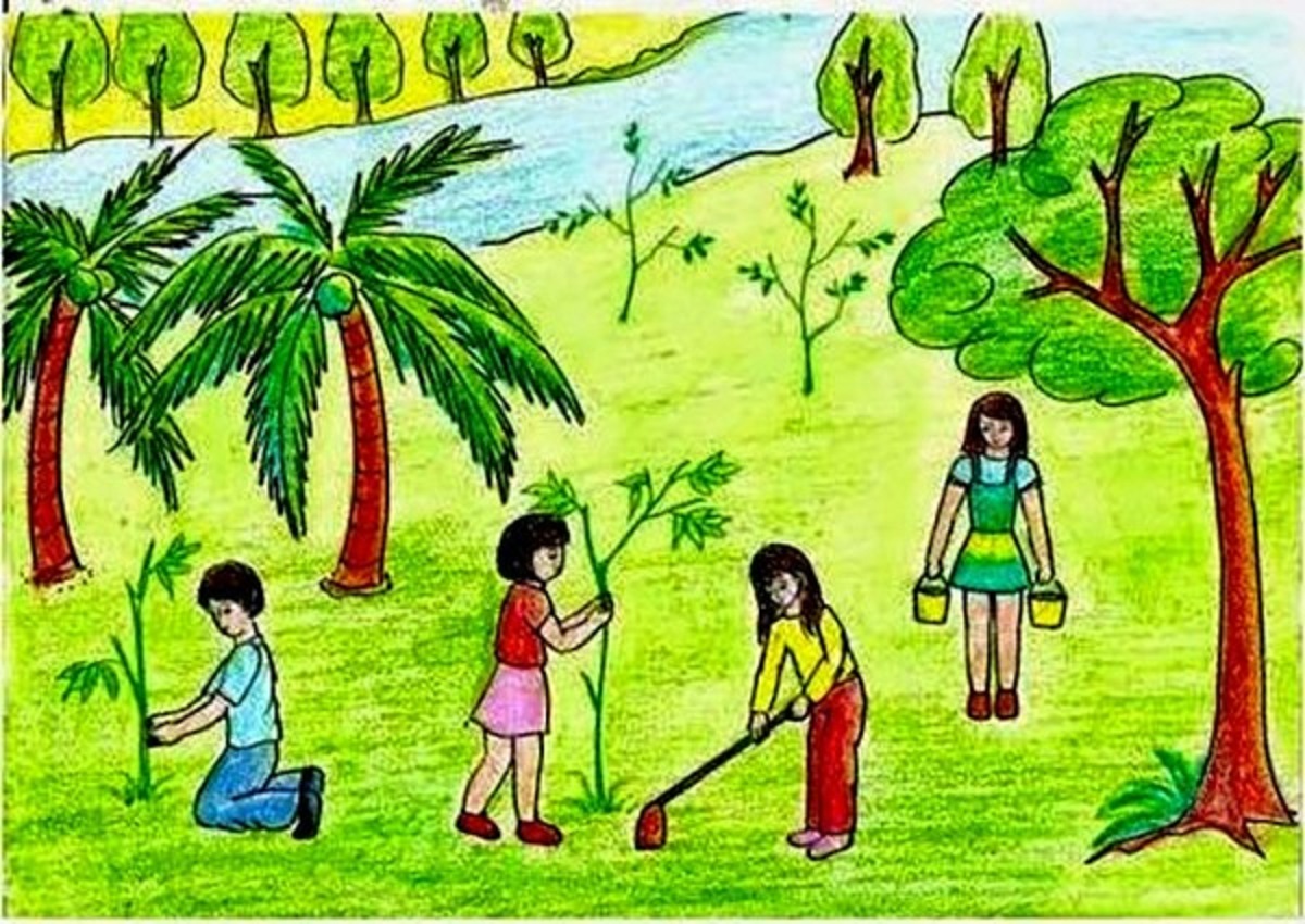 Tìm hiểu cách vẽ tranh bảo vệ môi trường