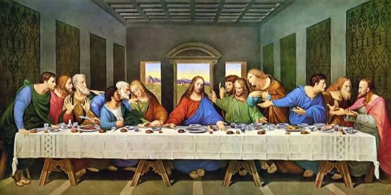 The Last Supper là tác phẩm tôn giáo kinh điển, nổi bật với bố cục chặt chẽ và biểu cảm đa dạng của các nhân vật.