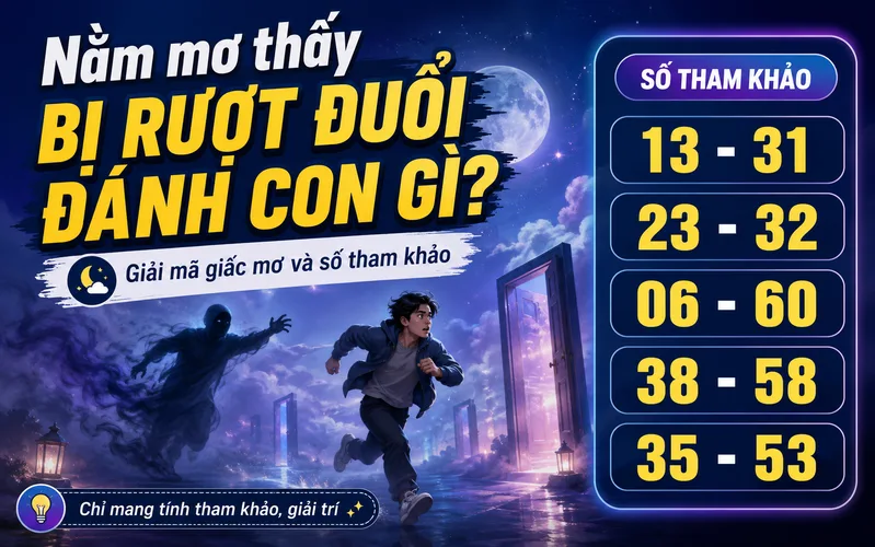 Các con số liên quan đến giấc mơ bị rượt đuổi chỉ là liên tưởng dân gian, không có khả năng dự đoán kết quả