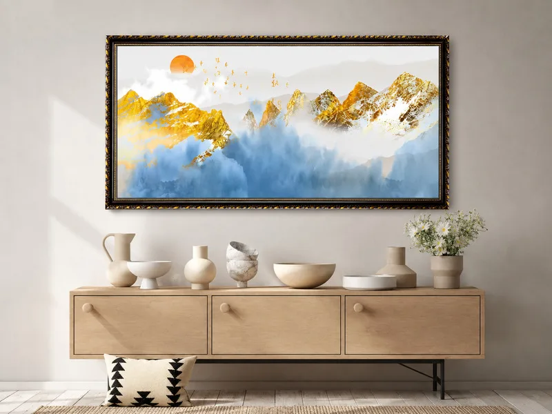 Tranh canvas hiện đại là lựa chọn phổ biến cho căn hộ và không gian tối giản