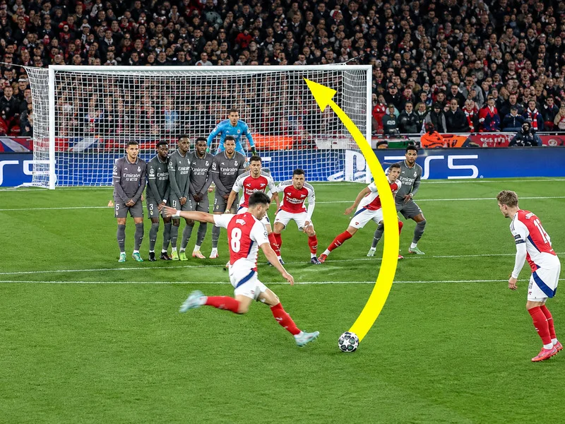 Các kỹ thuật đá phạt trực tiếp phổ biến gồm sút xoáy, knuckleball, sút sệt và dứt điểm góc thủ môn