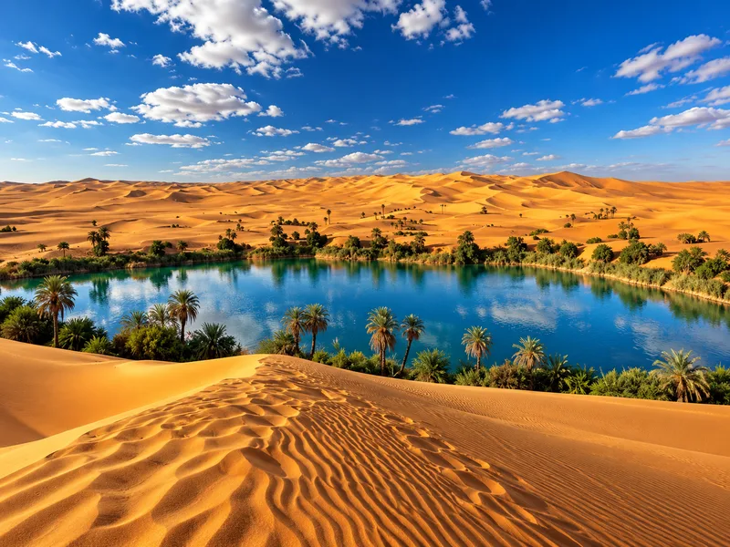 Sahara có cồn cát, núi cao, ốc đảo và nhiều cảnh quan đặc biệt